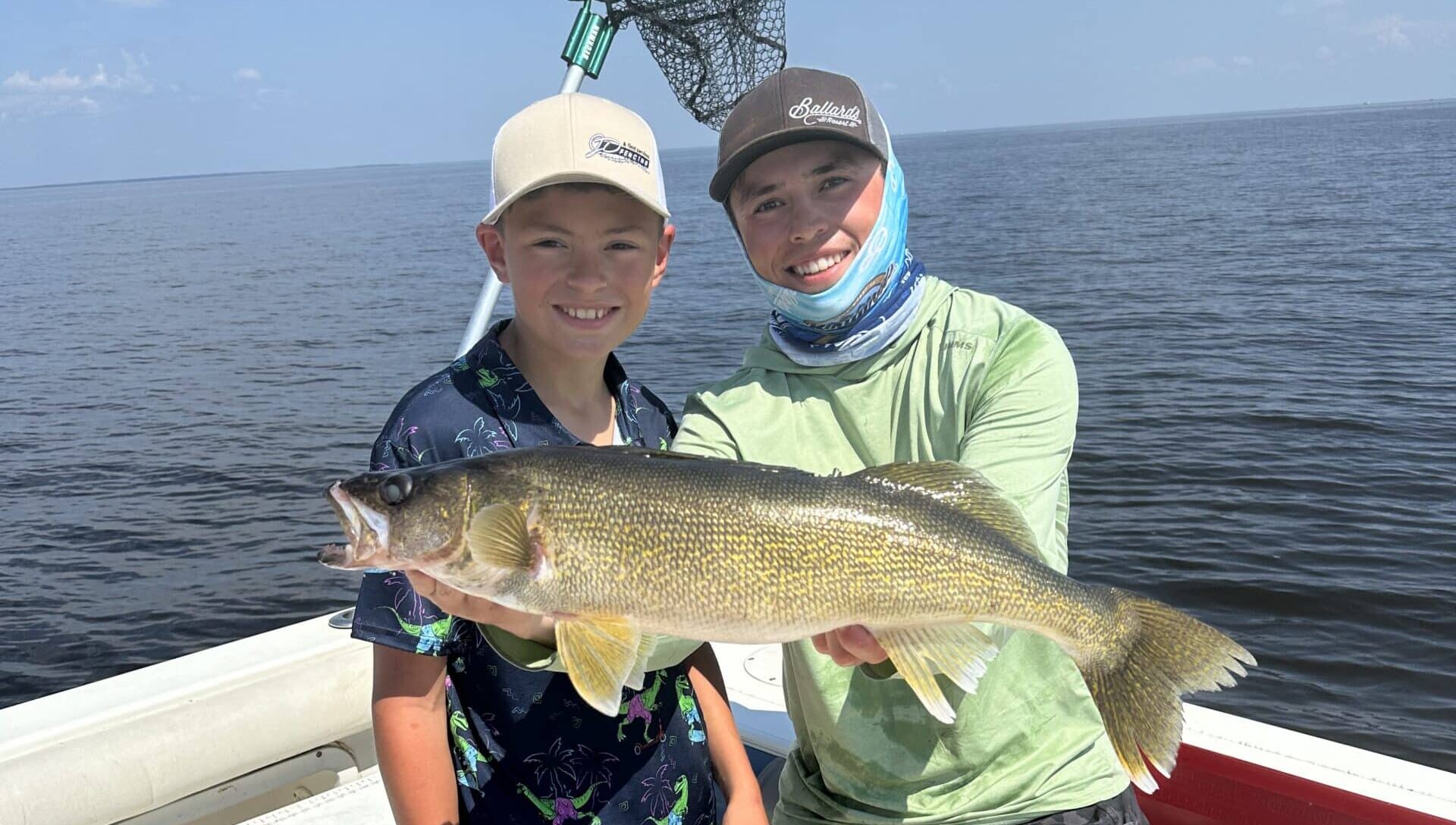 JULY WALLEYE FISHING. BALLARD'S RESORT. LAKE OF THE WOODS.