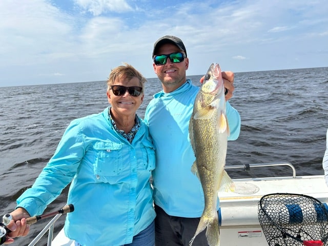 AUGUST WALLEYE FISHING. BALLARD'S RESORT. LAKE OF THE WOODS.